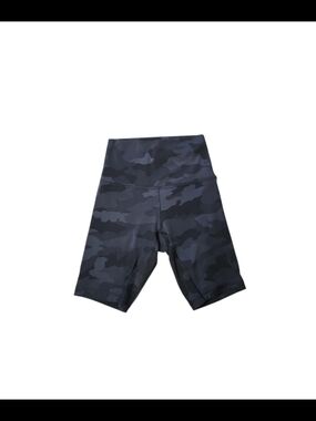 Lululemon Wunder Train High Rise Short Size 2 Camo 8" Heritage 365 Deep Coal